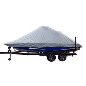 Carver Sun-Dura Specialty Boat Cover F/22.5' Inboard Tournament Ski Boats W/Wide Bow & Swim Platform - Grey