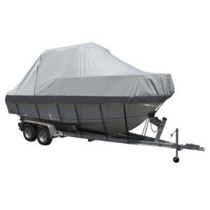 Carver Sun-Dura Specialty Boat Cover F/21.5' Walk Around Cuddy & Center Console Boats - Grey