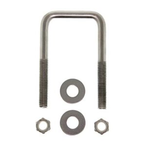 C.E. Smith Zinc U-Bolt 7/16"-14 X 3-1/8" X 3" W/Washers & Nuts - Square