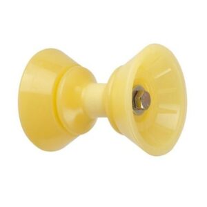 C.E. Smith 3" Bow Bell Roller Assembly - Yellow Tpr