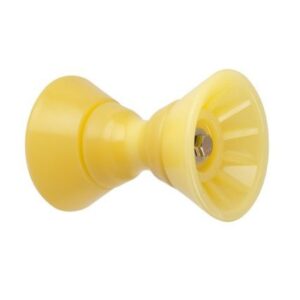C.E. Smith 4" Bow Bell Roller Assembly - Yellow Tpr