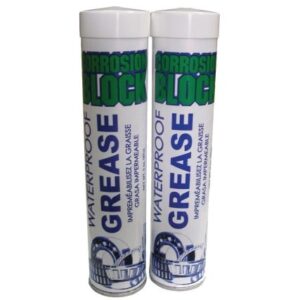 Corrosion Block High Performance Waterproof Grease - (2)2oz Tube - Non-Hazmat, Non-Flammable & Non-Toxic *Case Of 6*