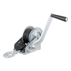 Curt Hand Crank 900 Lb. Winch W/15' Strap & 6-1/2" Handle