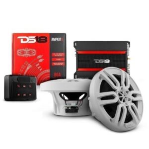 Ds18 Golf Cart Package W/6.5" White Speakers, Amplifier, Amp Kit & Bluetooth Remote