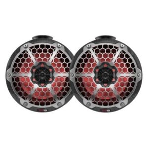Ds18 Hydro 6.5" Compact Wakeboard Pod Tower Speaker W/Rgb Led Lights - 375w - Black Carbon Fiber