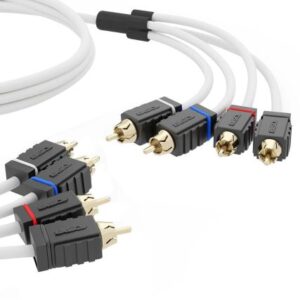 Ds18 Marine Tinned Ofc Rca Cable - 4 Channel - 6'