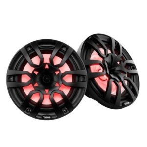 Ds18 Hydro 10" 2-Way Marine Speakers W/Bullet Tweeters & Integrated Rgb Led Lights - Black