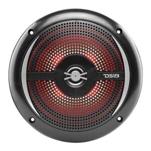 Ds18 Hydro 6.5" 2-Way Marine Slim Speakers W/Rgb Led Lighting 100w - Black