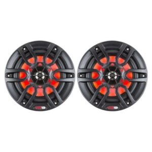 Ds18 Hydro 8" 2-Way Marine Speakers W/Rgb Led Lights 375w - Matte Black