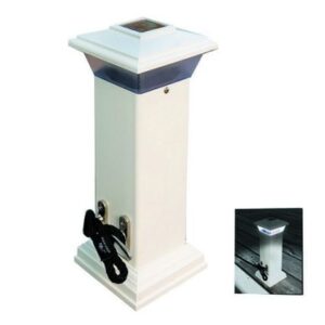 Dock Edge Cleatlite Solar Dock Light W/Ss Mooring Cleat 12"