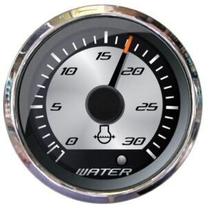 Faria Platinum 2" Water Pressure Gauge - 30 Psi
