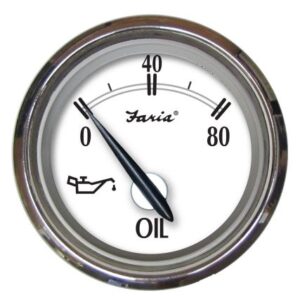 Faria Newport Ss 2" Oil Pressure Gauge - 0 To 80 Psi