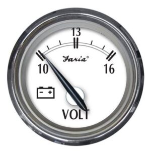 Faria Newport Ss 2" Voltmeter - 10 To 16v