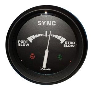 Faria 4" Gauge Engine Synchronizer F/Dual Engines Gas & Diesel