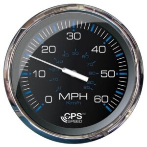 Faria Chesapeake Black 5" Studded Speedometer - 60 Mph (Gps)