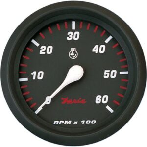 Faria Professional Red 4" Tachometer - 6,000 Rpm