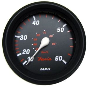 Faria Professional Red 4" Speedometer (60 Mph)