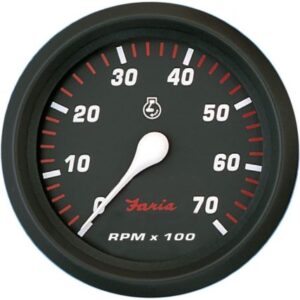Faria Professional Red 4" Tachometer - 7,000 Rpm