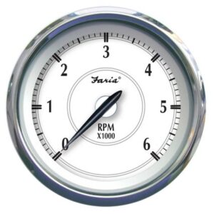 Faria Newport Ss 4" Tachometer F/Gas Inboard/Outboard - 0 To 6000 Rpm