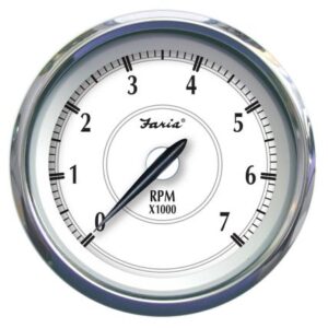 Faria Newport Ss 4" Tachometer F/Gas Outboard - 7000 Rpm
