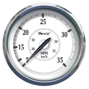 Faria Newport Ss 4" Speedometer - 0 To 35 Mph