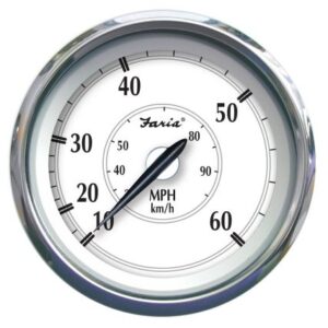 Faria Newport Ss 4" Speedometer - 0 To 60 Mph