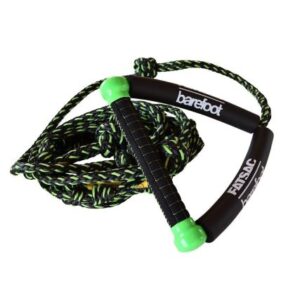 Fatsac 25' Wake Surf Rope & Handle Combo - Green & Black