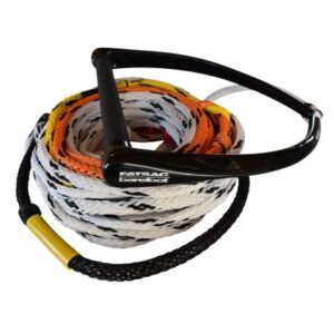 Fatsac 75' Water Ski Rope & Handle Combo W/8 Takeoff Points - Multicolor