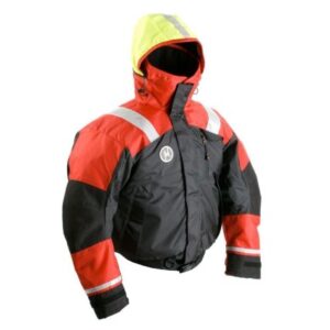 First Watch Ab-1100 Flotation Bomber Jacket - Red/Black - 3xl