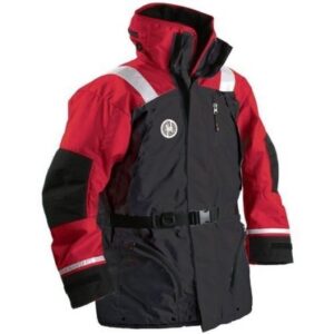 First Watch Ac-1100 Flotation Coat - Red/Black - Xl