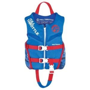 Full Throttle Child Rapid-Dry Flex-Back Life Jacket - Blue