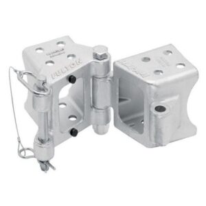 Fulton Fold-Away Bolt-On Hinge Kit 3" X 5" Trailer Beam, Rating 9,000 Lbs., 48" Pivot, Z-Max 600 Zinc Finish