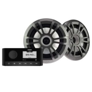 Fusion Ms-Ra60 & 6.5" El Sports Speaker Kit - Grey Speakers