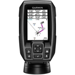 Garmin Striker 4 Fishfinder Worldwide Version W/77/200khz - 4-Pin Transducer W/Transom & Trolling Motor Mounts