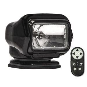 Golight Stryker St Series Permanent Mount Black Halogen W/Wireless Handheld Remote