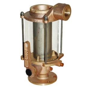 Groco 1-1/2" Ball Valve/Seacock & Raw Water Strainer Combo