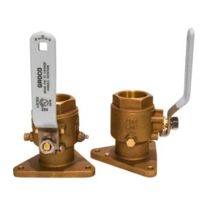 Groco 1-1/4" Bronze Tri-Flanged Ball Valve/Seacock