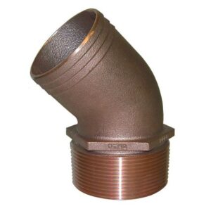 Groco 3" Npt Bronze 45 Degree Pipe To 3" Hose