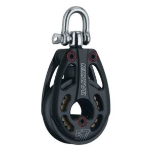 Harken 57mm Aluminum Low Load Black Magic Block W/Swivel