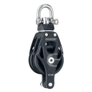 Harken 45mm Double Element Block W/Swivel & Becket