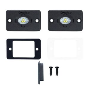 Heise 1.5" X 3" Flush Mount Auxiliary Accent Lighting Pod - White