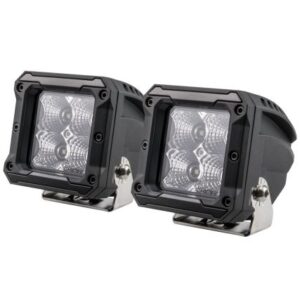 Heise 4 Led Cube Light - Flood - 3" - 2 Pack