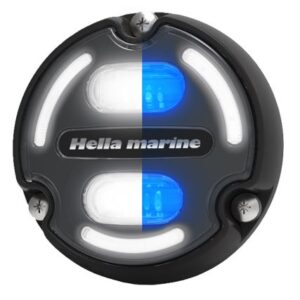 Hella Marine Apelo A2 Blue White Underwater Light - 3000 Lumens - Black Housing - Charcoal Lens W/Edge Light