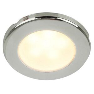 Hella Marine Euroled 75 3" Round Screw Mount Down Light - Warm White Led - Stainless Steel Rim - 12v