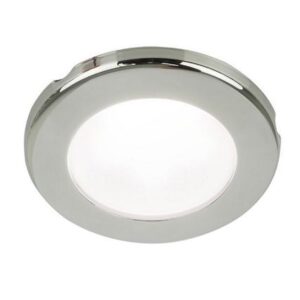 Hella Marine Euroled 75 3" Round Screw Mount Down Light - White Led - Stainless Steel Rim - 12v