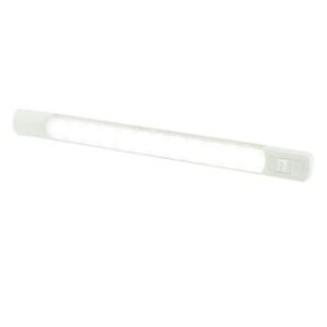 Hella Marine Surface Strip Light W/Switch - White Led - 12v