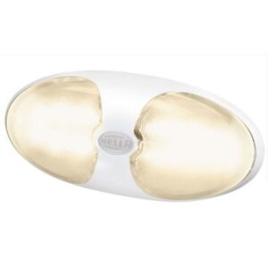 Hella Marine Duraled 12 Interior/Exterior Lamp - Warm White Led - White Housing