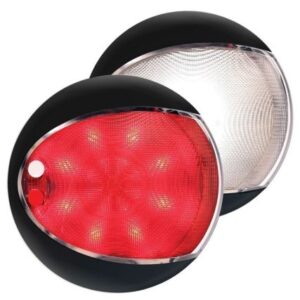 Hella Marine Euroled 130 Touch - White/Red - Black Shroud