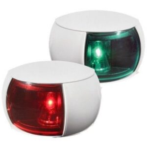 Hella Marine Naviled Port & Starboard Pair - 2nm - Colored Lens/White Housing
