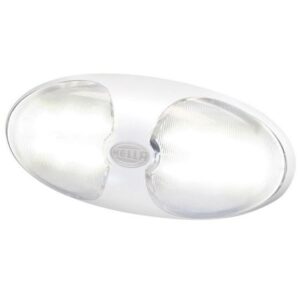 Hella Marine Duraled 12 Interior/Exterior Lamp W/Switch - White Led - White Housing